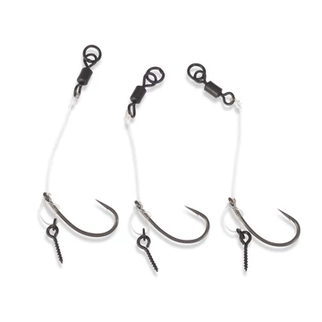 ANACONDA Piercer Chod Rig Curve Shank mikroszakállas előkötött  pontyozó horog 