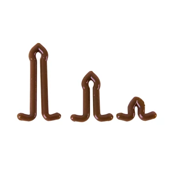 MS RANGE Hair Extender Stops b csalistopper brown / 3-7-11mm / 63db