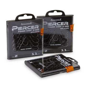 ANACONDA Piercer Longshank hosszúszárú pontyozó horog / mikroszakállas 