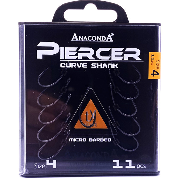 ANACONDA  Piercer CurveShank mikroszakállas /méret 4 / 11db