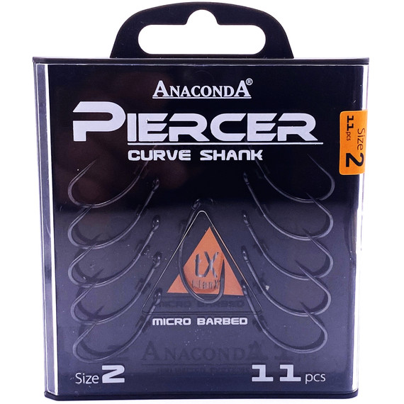 ANACONDA  Piercer CurveShank  mikroszakállas / méret 2 / 11db