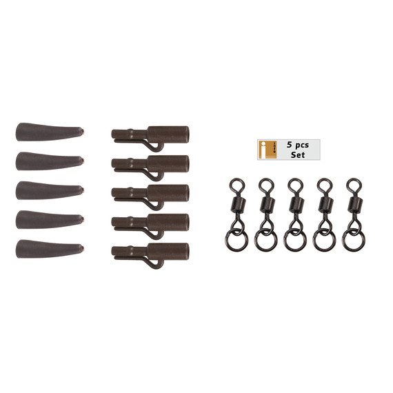 ANACONDA 360° Flex Ring Swivel Saftey Clip Kit Brown 5db