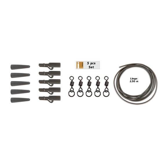 ANACONDA 360° Flex Ring Swivel Safety Clip Power Pack Army Green / 5 szett