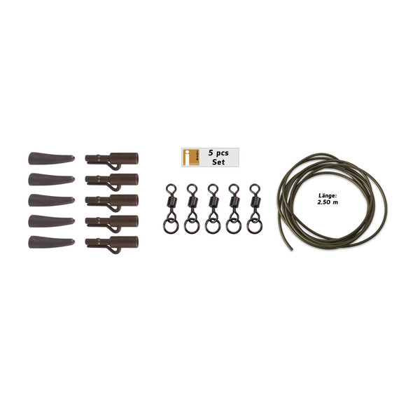 ANACONDA 360° Flex Ring Swivel Safety Clip Power Pack Brown / 5 szett