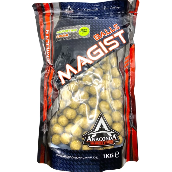 ANACONDA Magist Balls Monster Crab/Fűszeres-Rák 20mm / 1kg + 16mm pop up + 250ml liquid szett