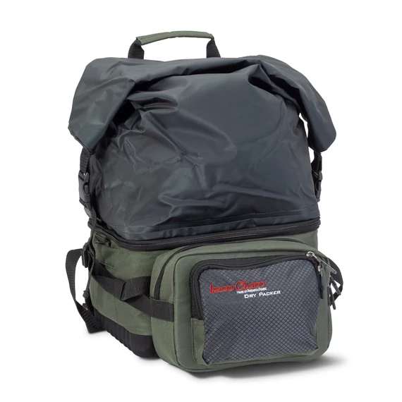 IRON CLAW Dry Packer pergető hátizsák / + 4 doboz / 30X20X63cm