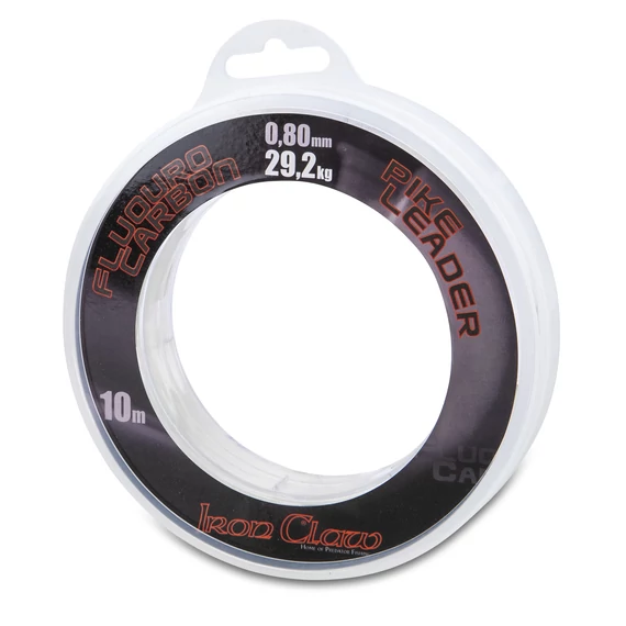 IRON CLAW FluoroCarbon Pike Leader csukázó előke 10m 