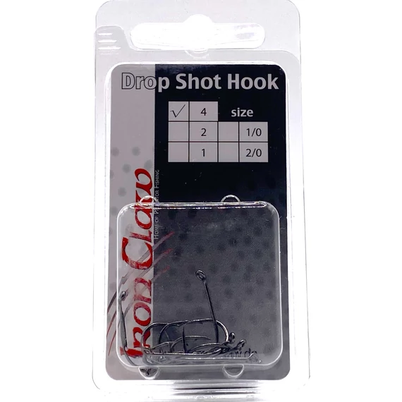 IRON CLAW Drop Shot Hook horogméret 4 / 10db
