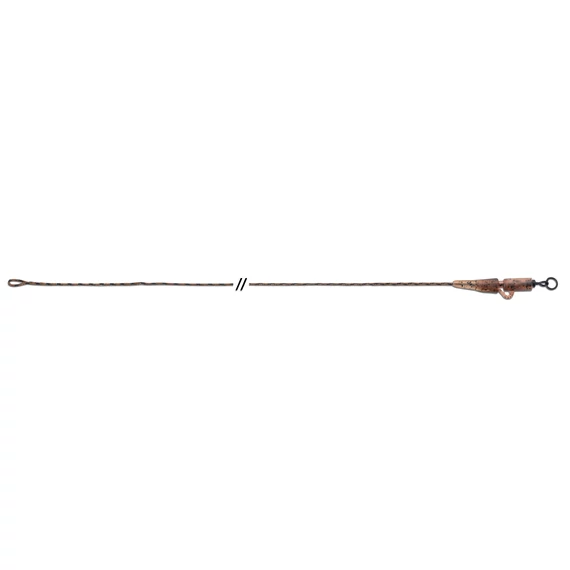 Anaconda Jungle Flexi Ring Swivel Safety Clip Leadcore Leaders / Brown / 80cm / 3db