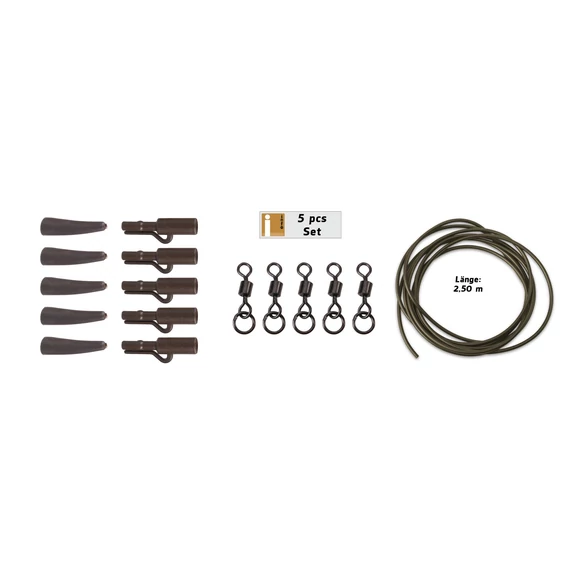 ANACONDA 360° Flex Ring Swivel Safety Clip Power Pack Brown / 5 szett