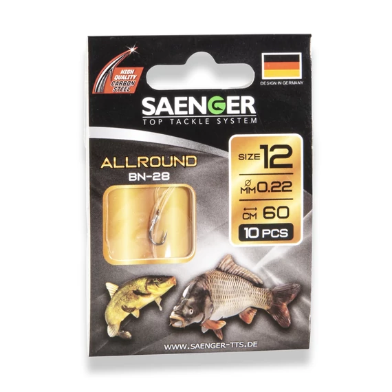 SAENGER Allround előkötött horog 10db