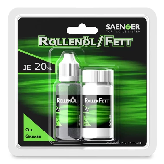 SAENGER Rollenfett- und Öl-Set horgászorsó olaj 2x20ml